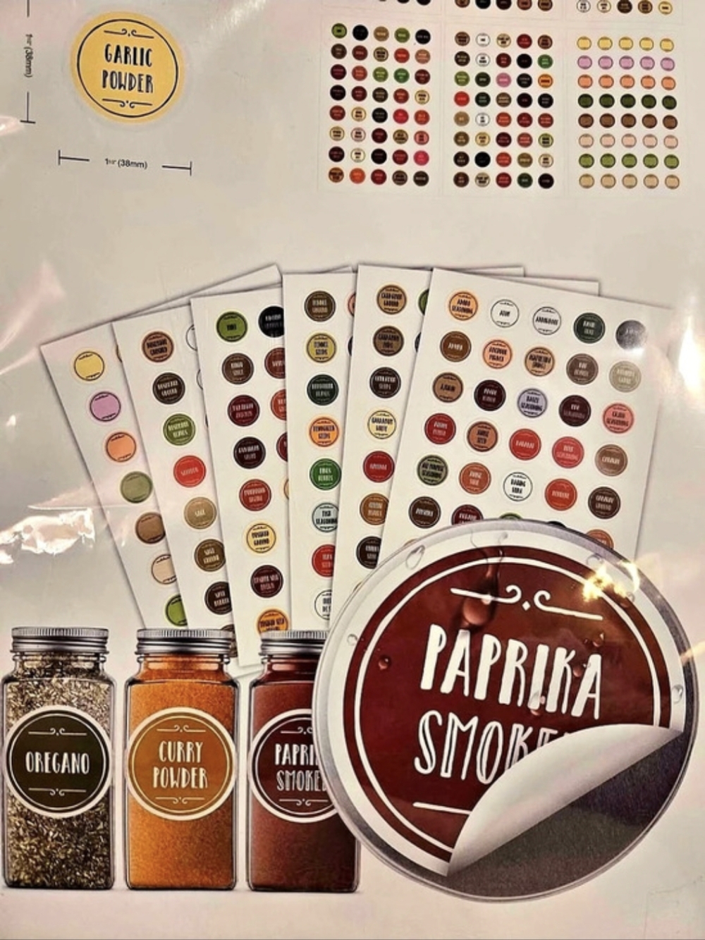 Spice Jar Labels Set